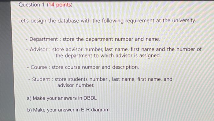 Solved Introduction To Database Management Answer Question 1 | Chegg.com