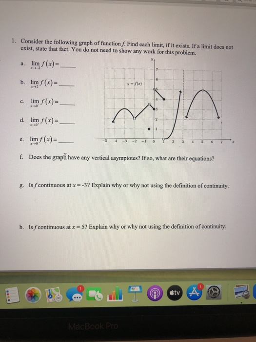 Solved 1. Consider the following graph of function f. Find | Chegg.com