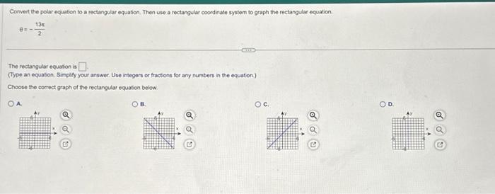 Solved Convert the polar equation to a rectangular equation. | Chegg.com