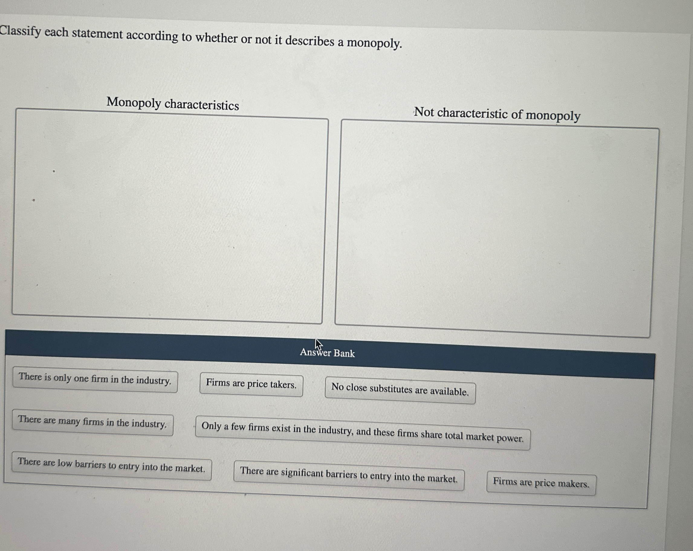 Solved Classify each statement according to whether or not | Chegg.com