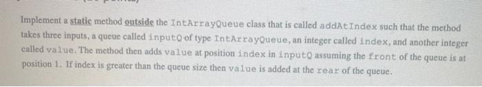 Solved Array Implementation of Stack and Queue: Consider the | Chegg.com