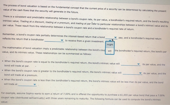 Solved 4. Bond valuation The process of bond valuation is | Chegg.com