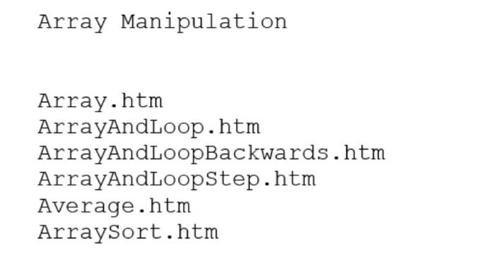 Solved Write a JavaScript function with an array of seven | Chegg.com