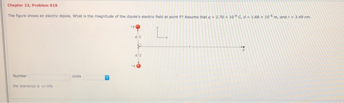 Solved Chapter 22, Problem 019 The figure shows an electric | Chegg.com