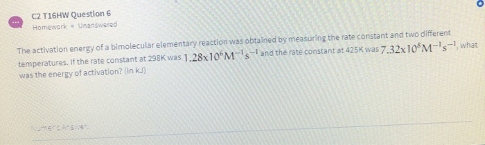 Solved C2 T16HW Question 6 Homework Unanswered The | Chegg.com