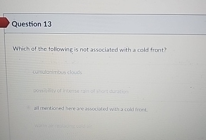 Solved Question 13Which of the following is not associated | Chegg.com