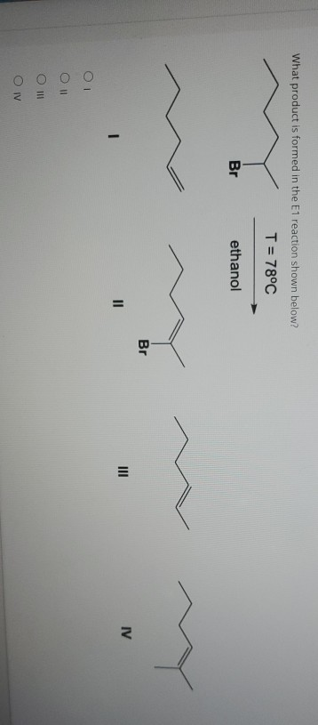 Solved What product is formed in the E1 reaction shown | Chegg.com