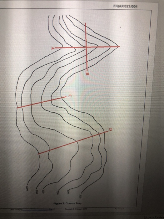 Solved 3500 Total Mark 30 Q3 - In Figure 2 a contour map is | Chegg.com