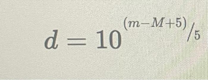 Solved Using the equation for determining distance from | Chegg.com