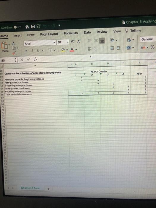 Solved BES-U Chapter 8. Applying Excel Student View Tell me | Chegg.com