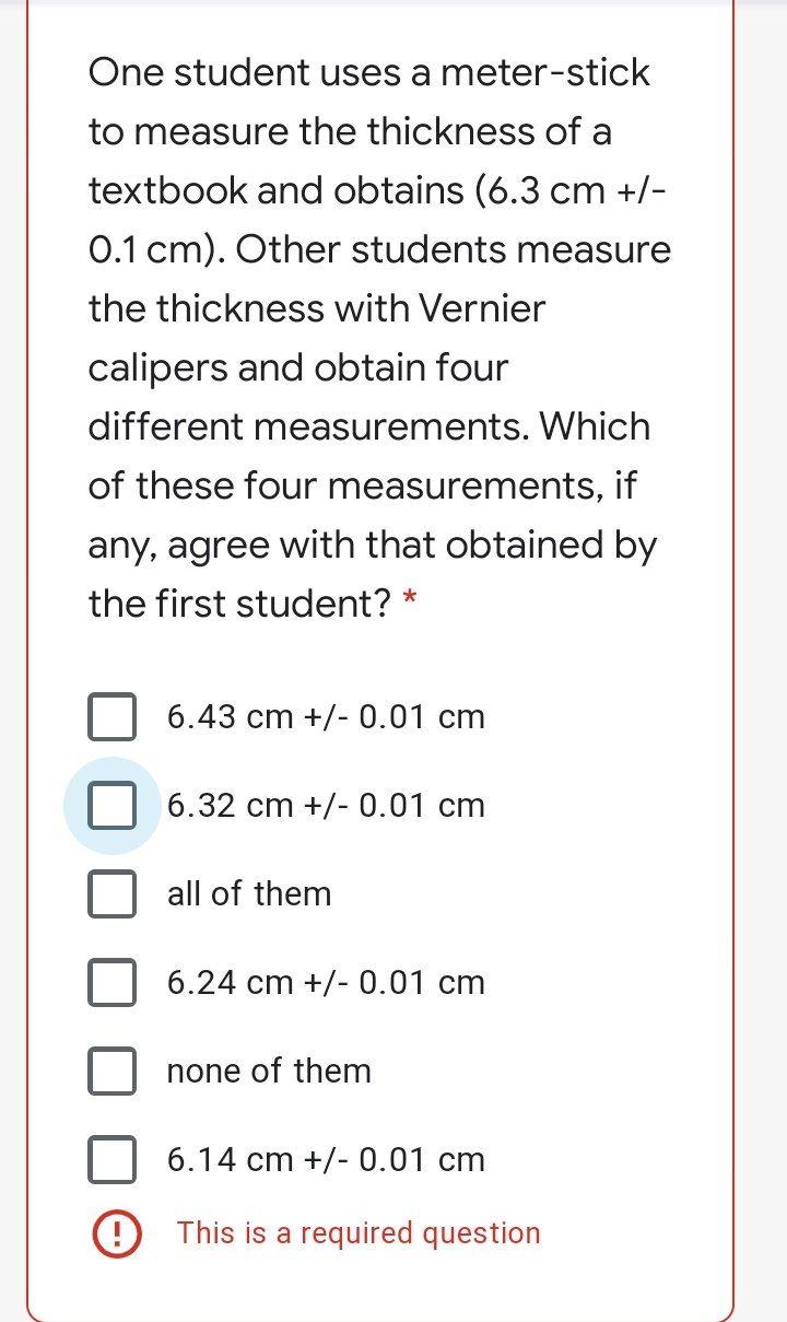 Solved One student uses a meter-stick to measure the | Chegg.com