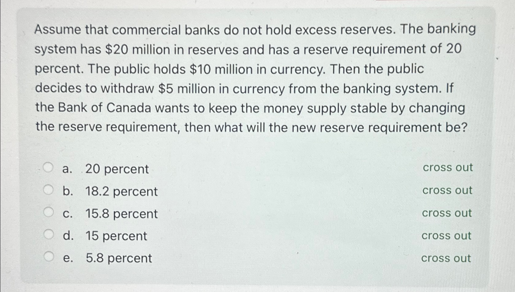 Solved Assume that commercial banks do not hold excess | Chegg.com