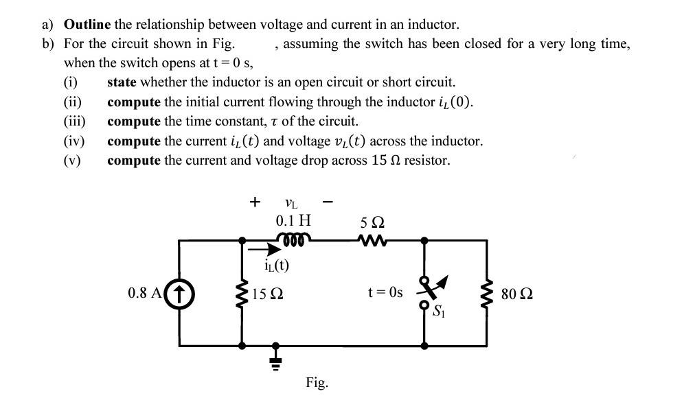 Solved a) Outline the relationship between voltage and | Chegg.com