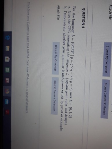Solved Attach File Browse My Computer Browse Content | Chegg.com