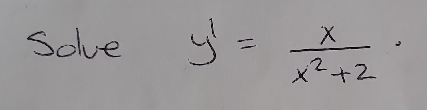 Solved y′=x2+2x | Chegg.com