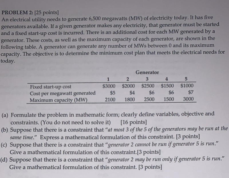 solved-problem-2-25-points-an-electrical-utility-needs-to-chegg