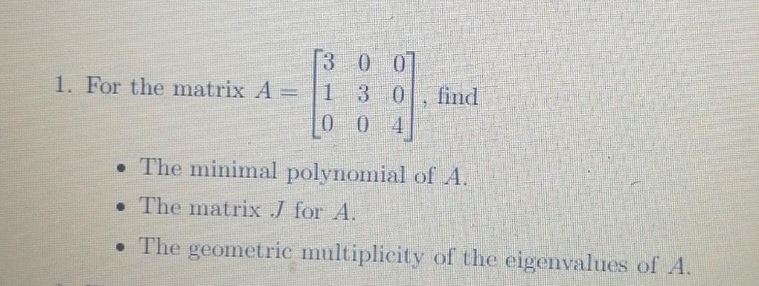 Solved Some sources call the all-ones matrix the | Chegg.com