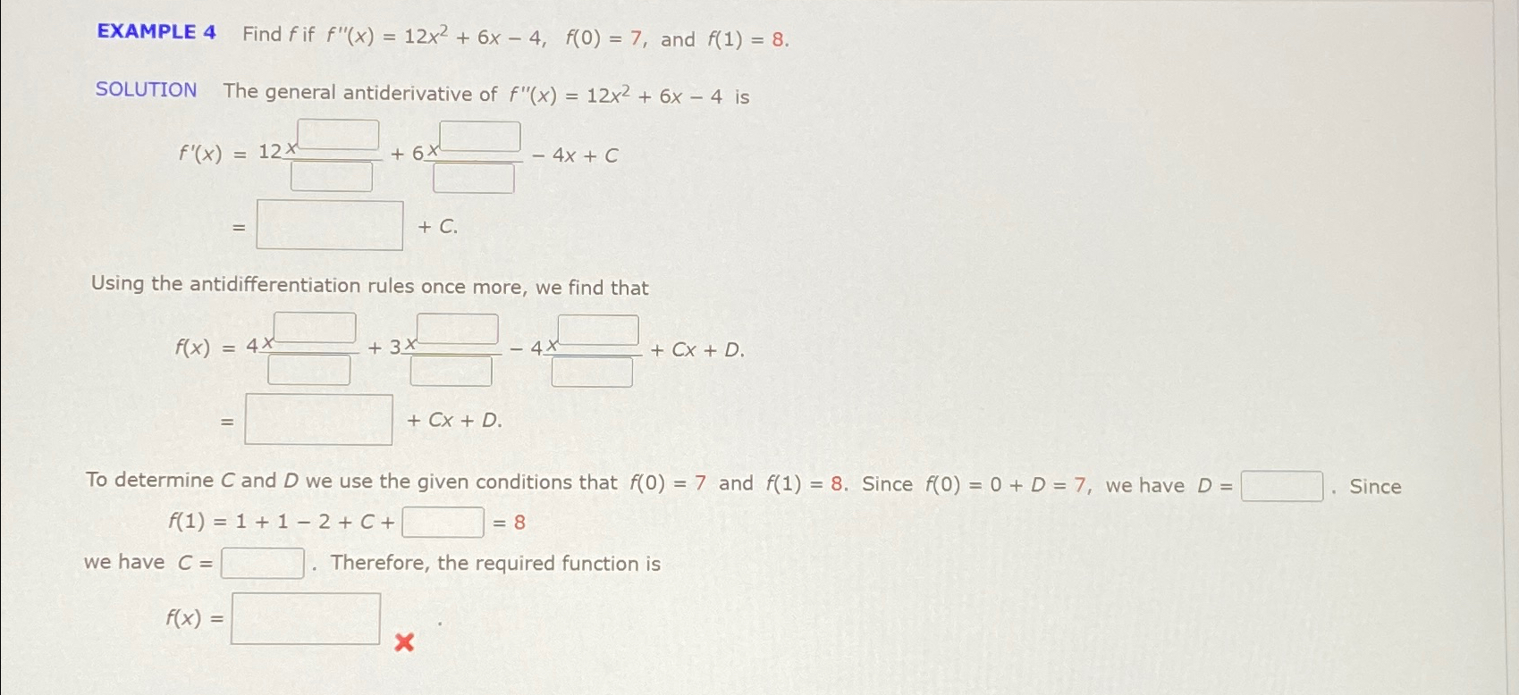 solved-example-4-find-f-if-f-x-12x2-6x-4-f-0-7-and-chegg