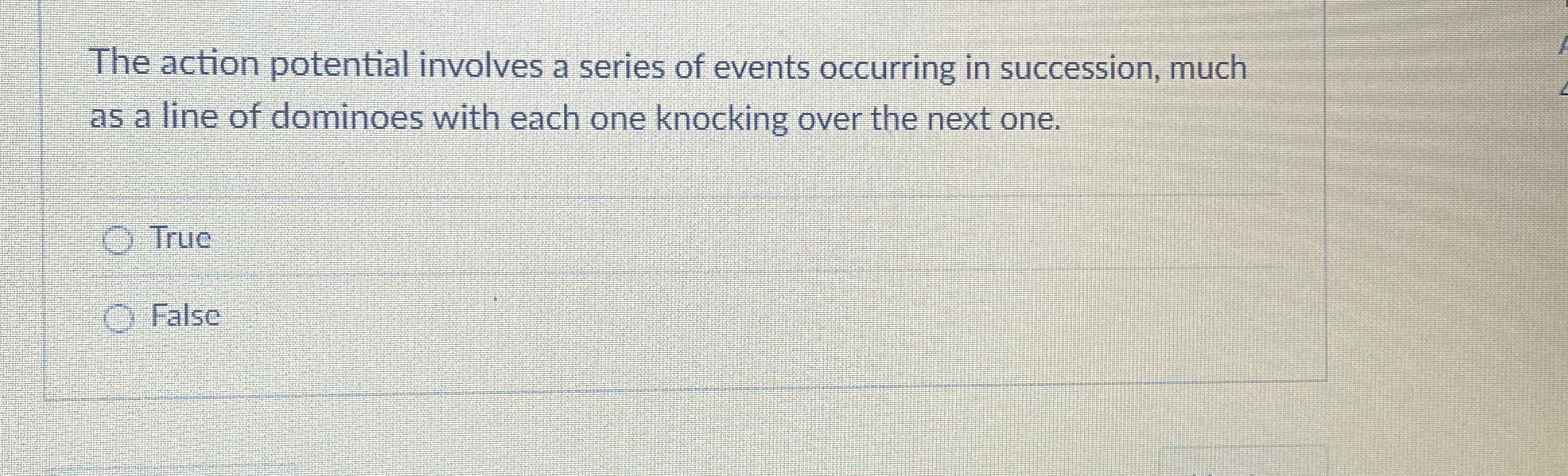 Solved The action potential involves a series of events | Chegg.com