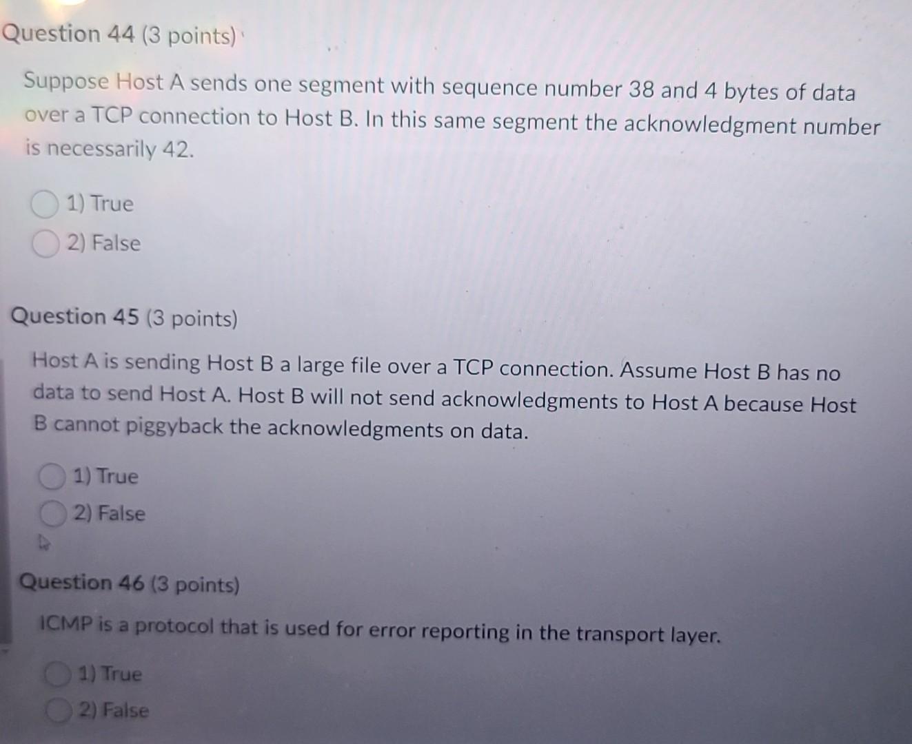 Solved Suppose Host A Sends One Segment With Sequence Number | Chegg.com