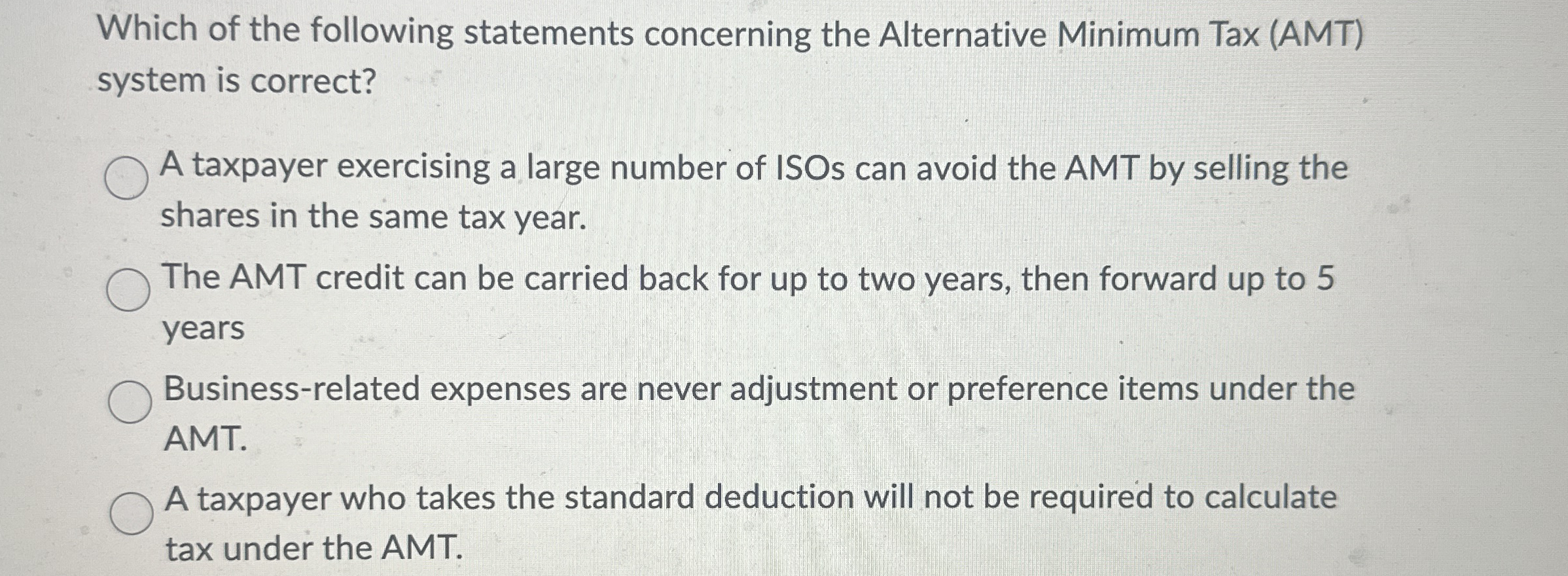 Solved Which of the following statements concerning the