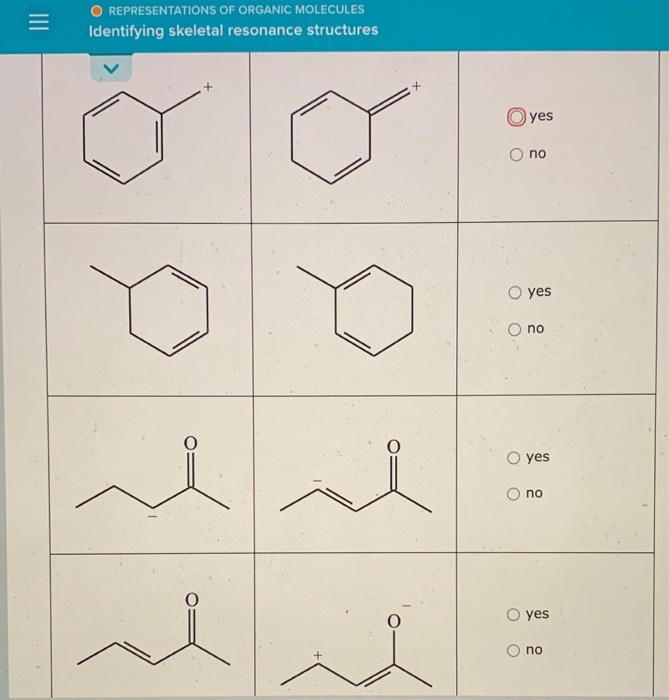 Solved REPRESENTATIONS OF ORGANIC MOLECULES Identifying | Chegg.com