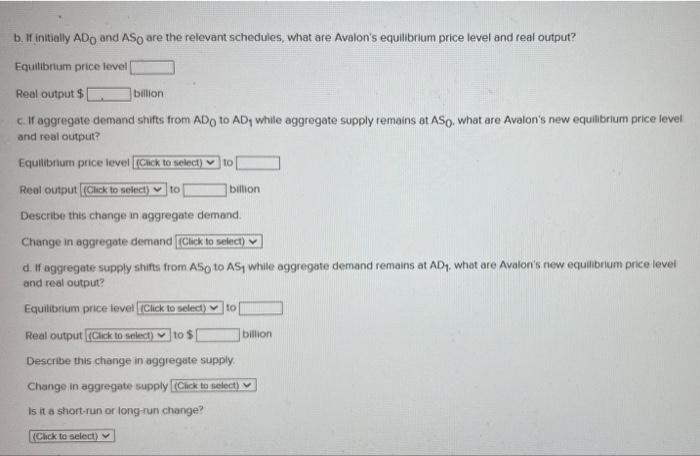 Solved The table below shows aggregate demand and aggregate | Chegg.com