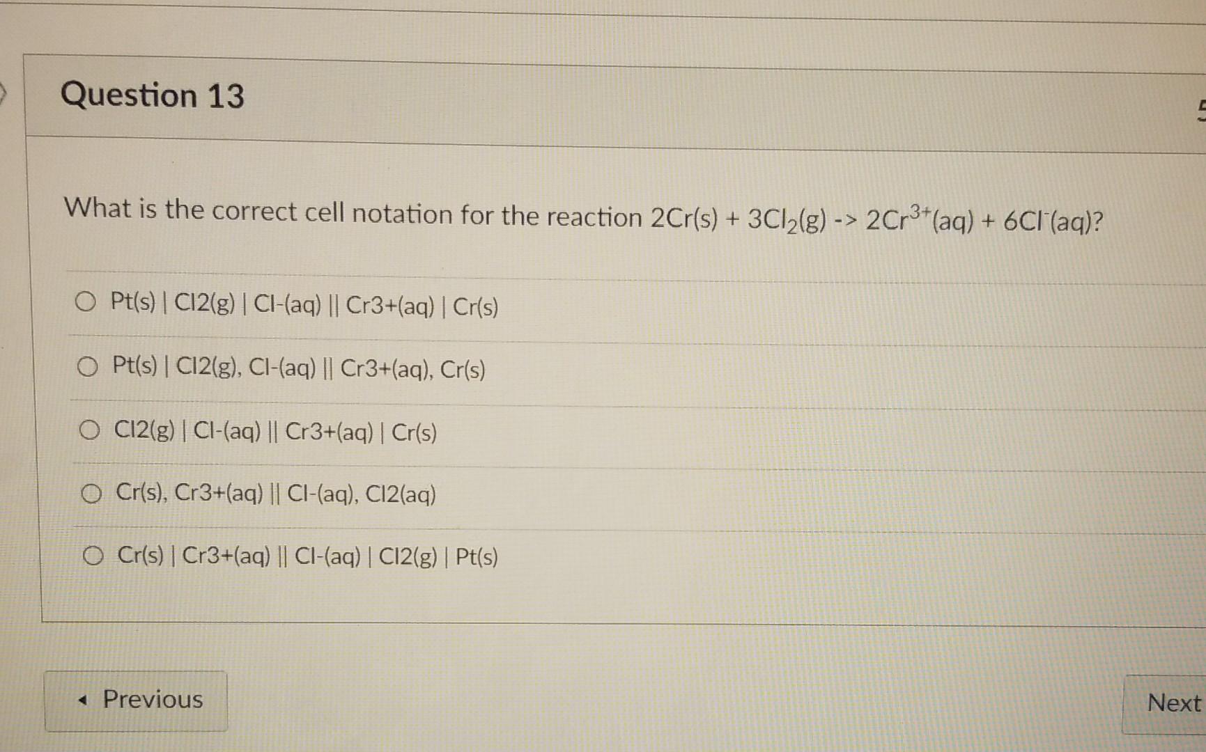 Solved > Question 13 드 What is the correct cell notation for | Chegg.com