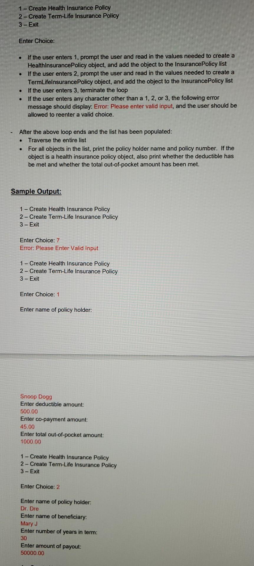 Solved In Java please, looking for examples to compare | Chegg.com