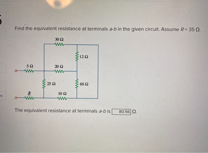 Solved 5 Find The Equivalent Resistance At Terminals A-b In | Chegg.com