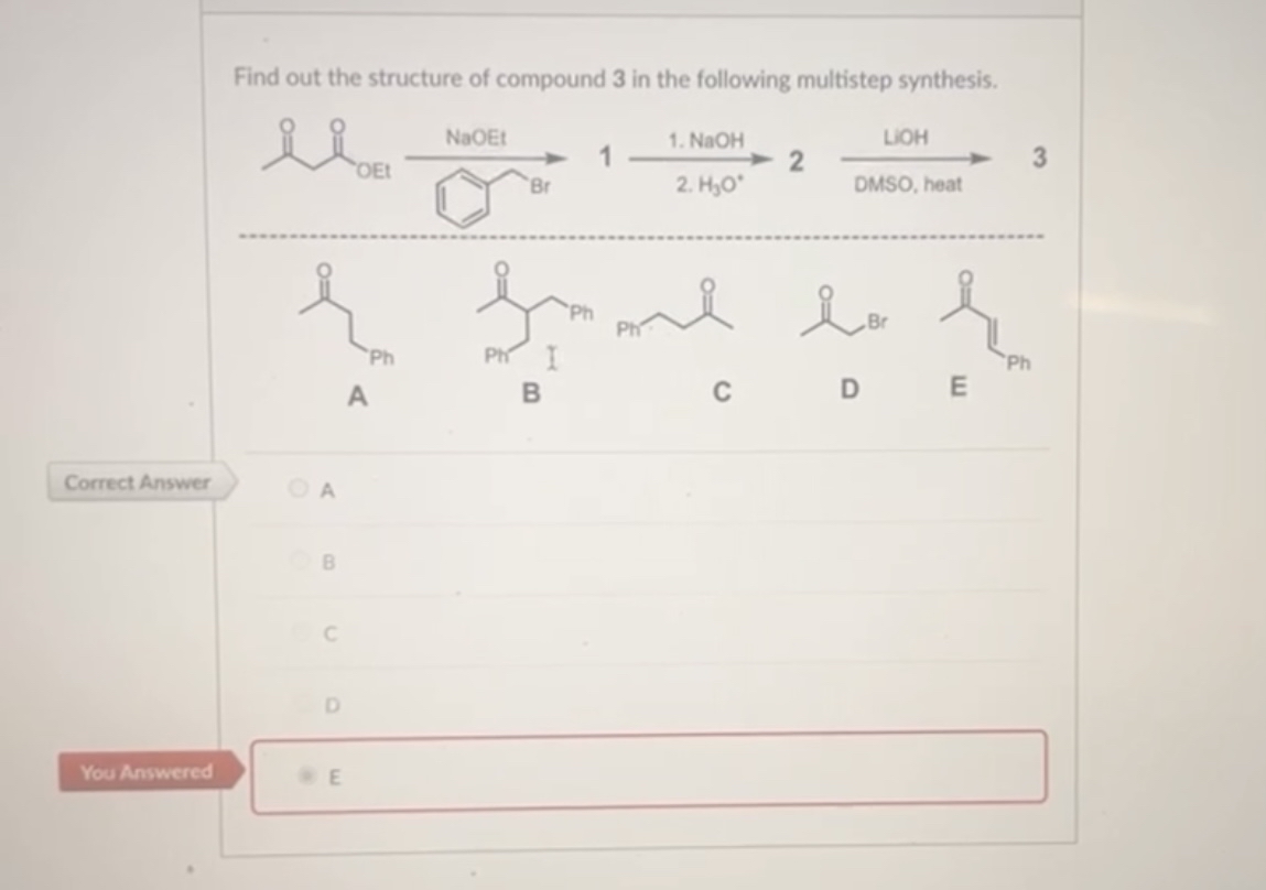 Solved Find out the structure of compound 3 ﻿in the | Chegg.com