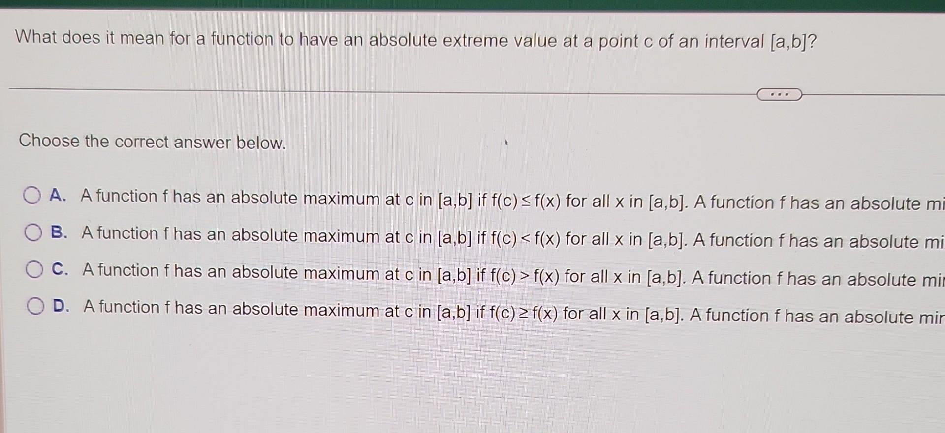 solved-what-does-it-mean-for-a-function-to-have-an-absolute-chegg