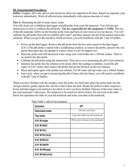 Solved Skills Lab Measuring volumes, weighing substances,