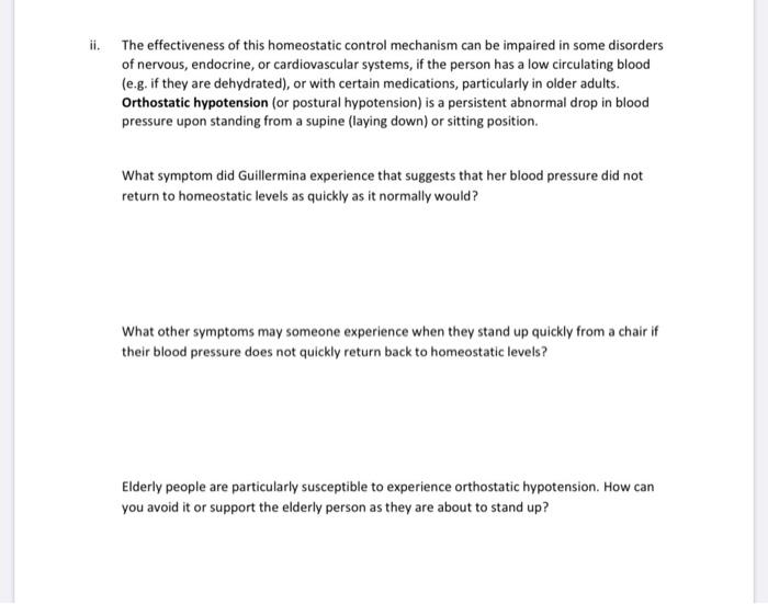 Solved Activity 5: Regulation of blood pressure With each | Chegg.com