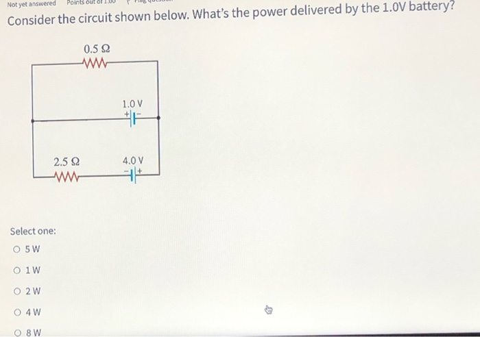Solved Not yet answered Consider the circuit shown below. | Chegg.com