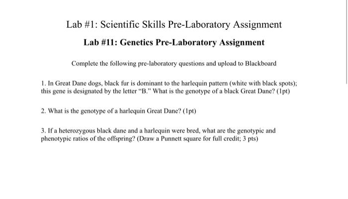 Solved Lab 1 Scientific Skills Pre Laboratory Assignment