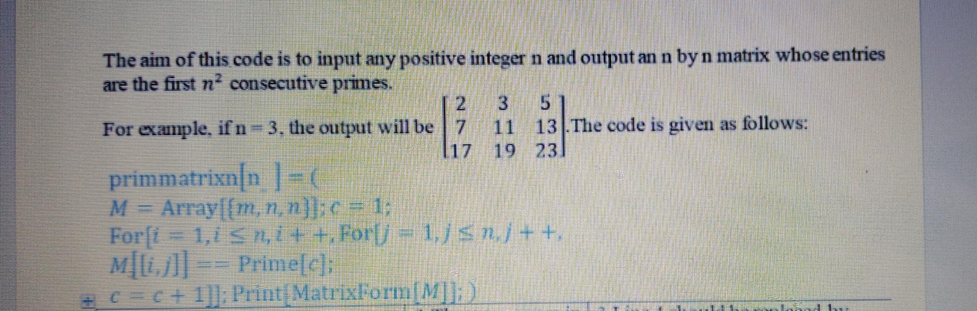 Solved The aim of this code is to input any positive integer | Chegg.com
