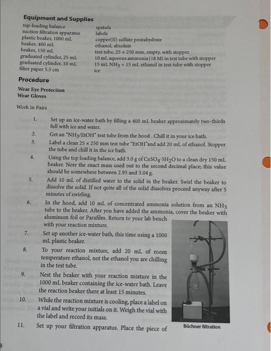 Solved Objective To prepare and purify a new compound.