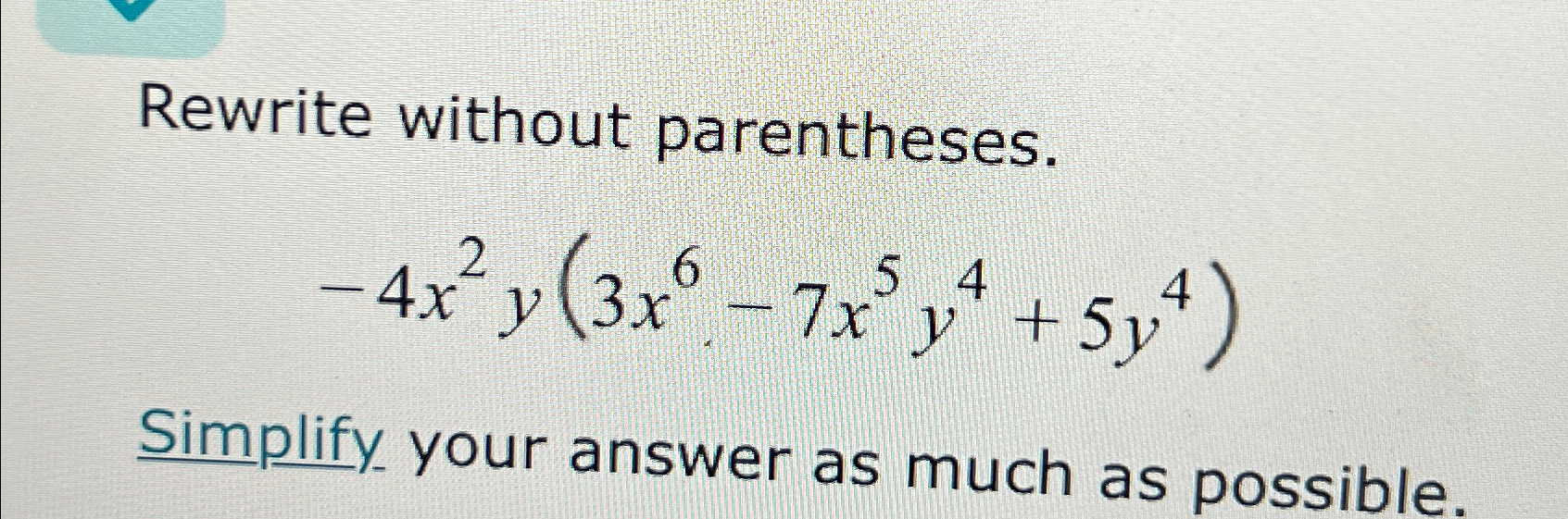 Solved Rewrite without | Chegg.com