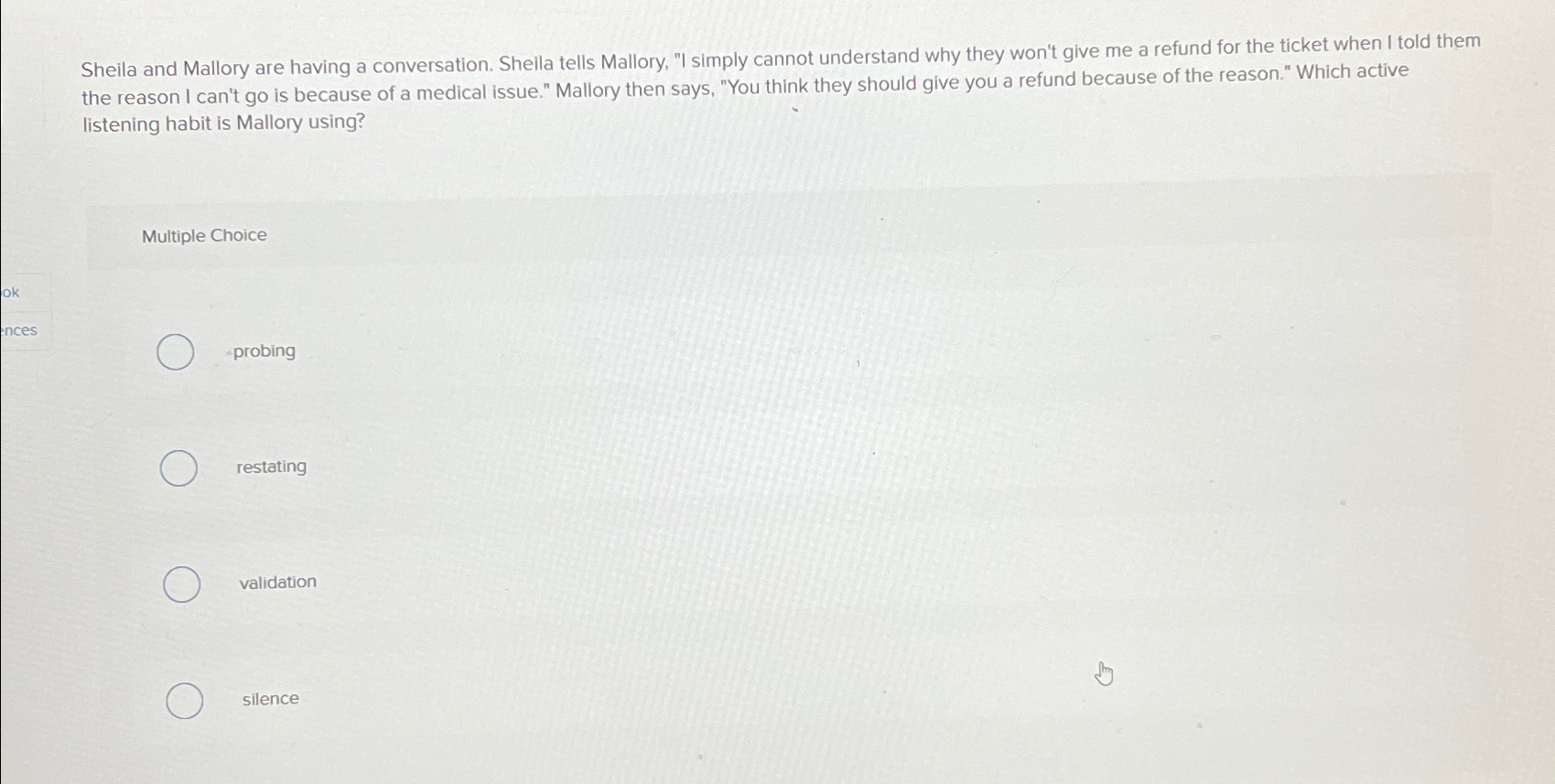 Solved Sheila and Mallory are having a conversation. Sheila | Chegg.com