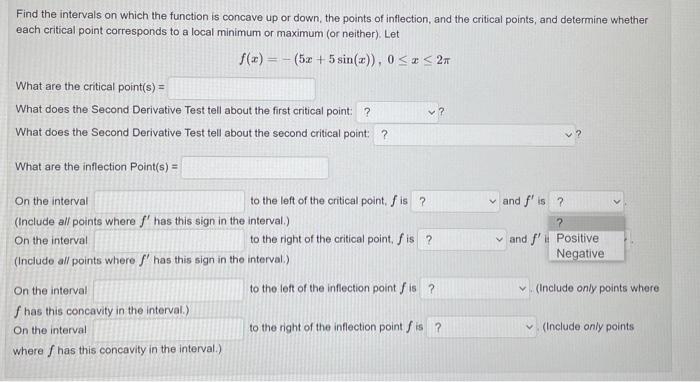 Solved Find the intervals on which the function is concave | Chegg.com