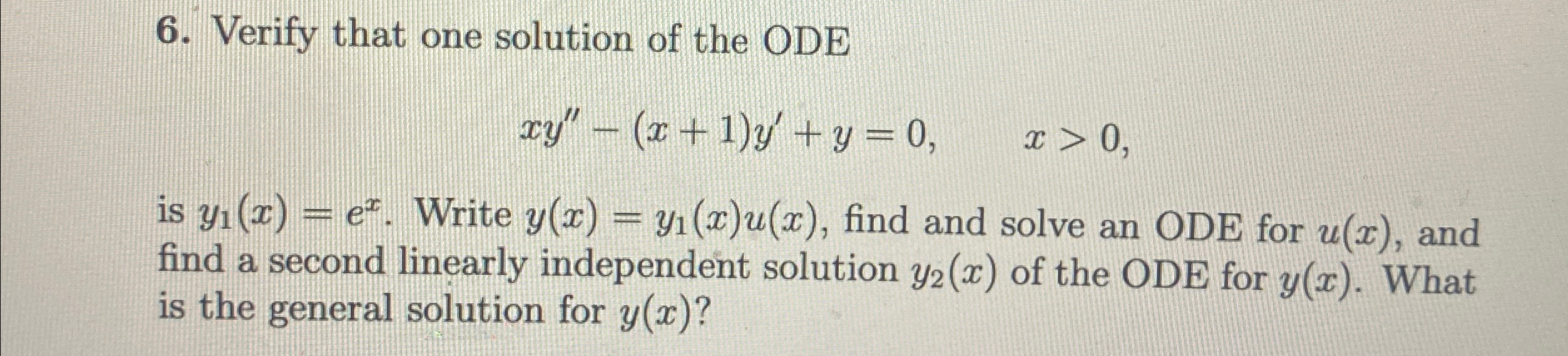 Solved Please give me clear stepsVerify that one solution of | Chegg.com
