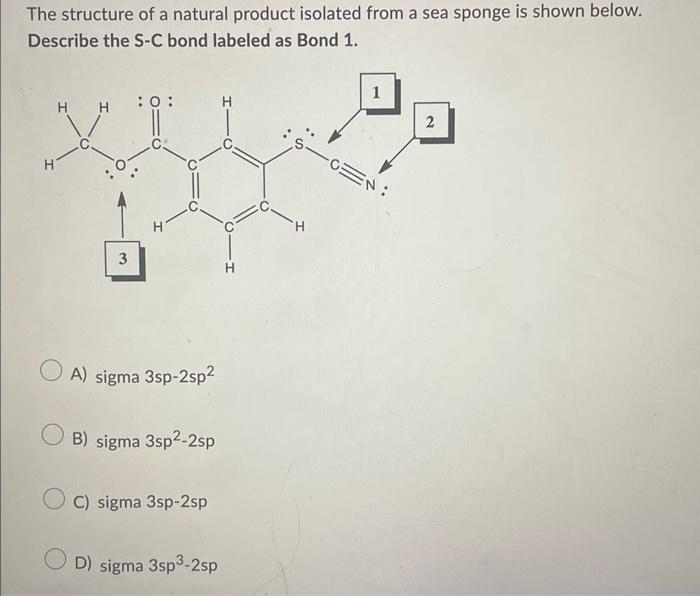 Solved The structure of a natural product isolated from a | Chegg.com