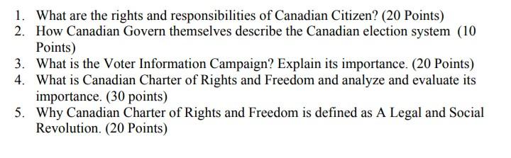 Solved 1. What Are The Rights And Responsibilities Of | Chegg.com