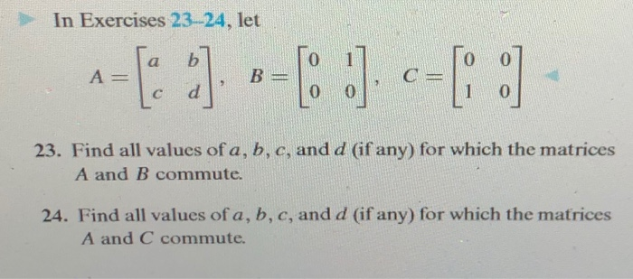 Solved In Exercises 23--24, Let -=[a :). --[:]. C-[:] 23. | Chegg.com