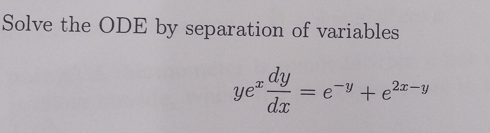 Solved =12 points ] Solve the separable differential | Chegg.com