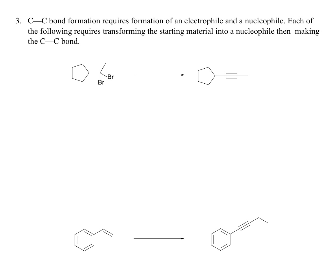 C-C ﻿bond formation requires formation of an | Chegg.com