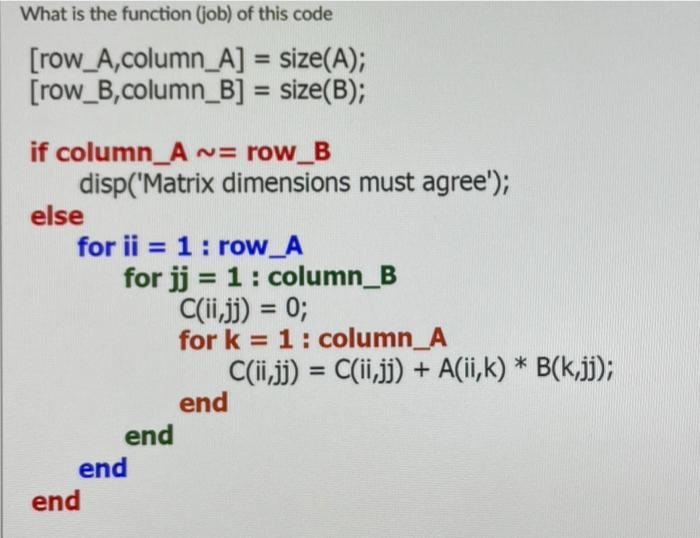 Solved What is the function (job) of this code =