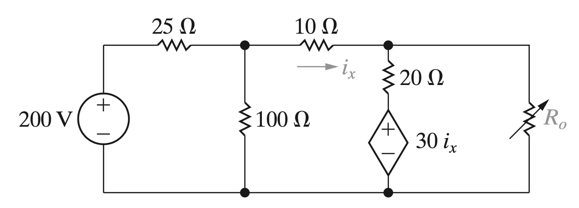 Solved The variable resistor is adjusted for maximum power | Chegg.com