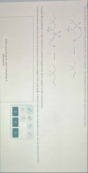 Solved You are studying a reaction that produces two major | Chegg.com